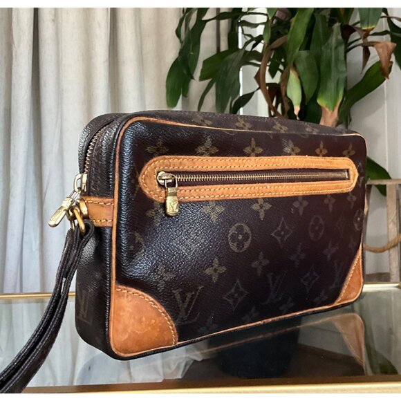 👛 AUTHENTIC LOUIS VUITTON MARLEY DRAGONNE GM CLUTCH/MAKEUP BAG - Picture 5 of 8